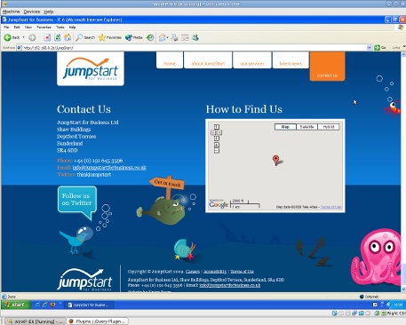 JumpStart Contact page almost fixed!