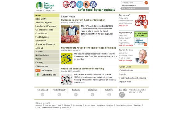 Food Standards Agency Food Standards Agency