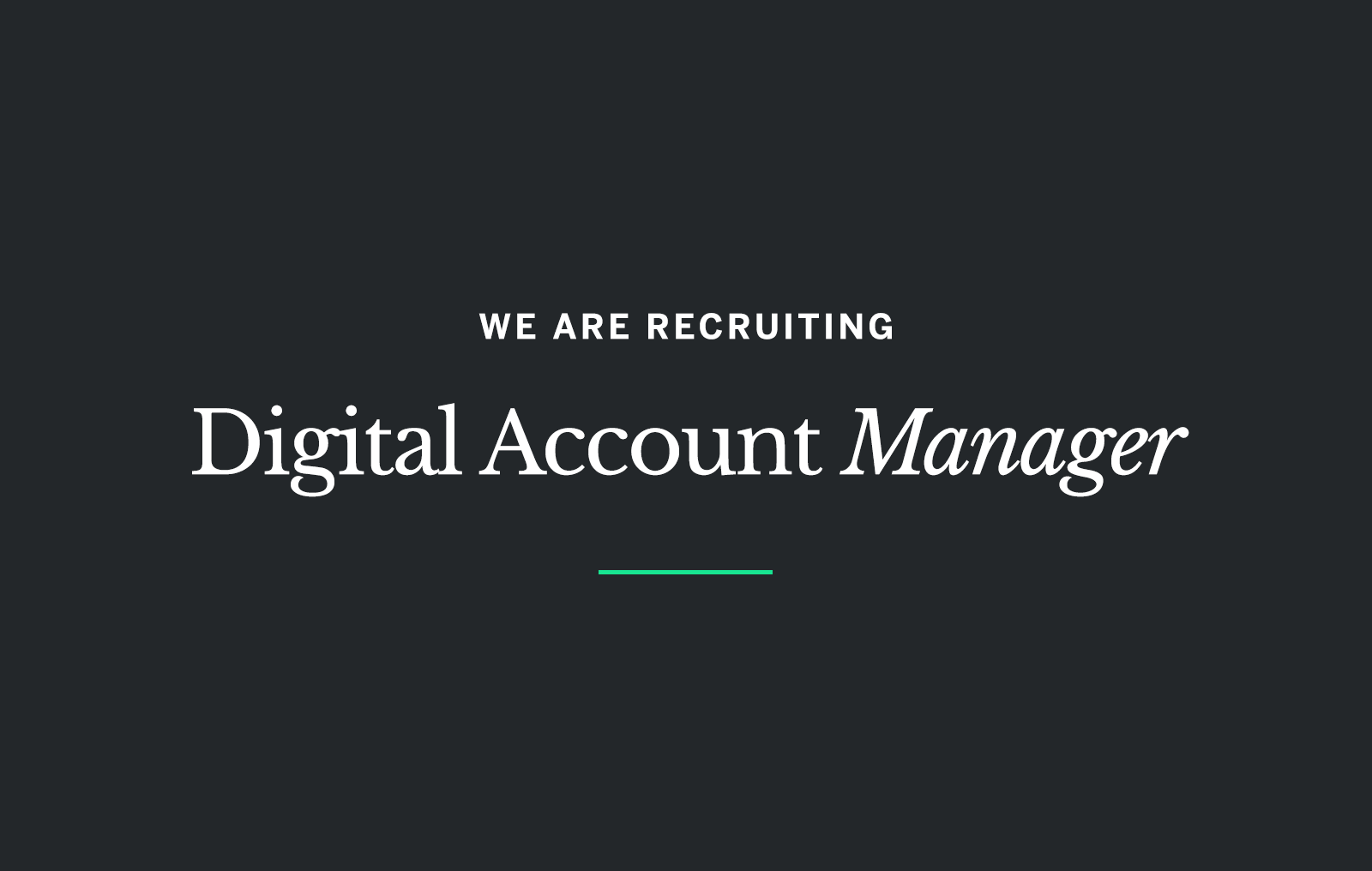 digital account manager careers